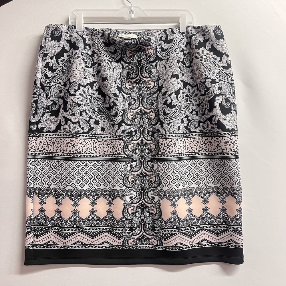 EST. 1946  Paisley Elastic Waist‎ Stretch Pencil Skirt Sz 22/24
